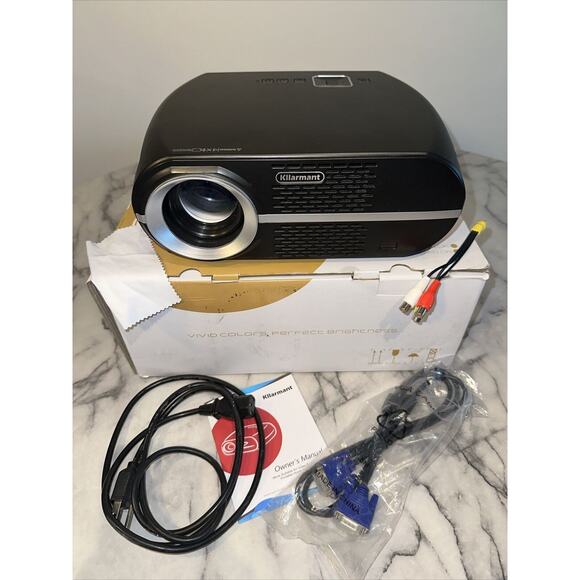 Kllaant Gp100 Home Theater Movie Projector Upto 180" Screen Share USB MobileLink - Picture 1 of 10